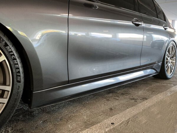 BMW F30 F31 3-Series M Performance Style Carbon Fiber Side Skirt Extensions